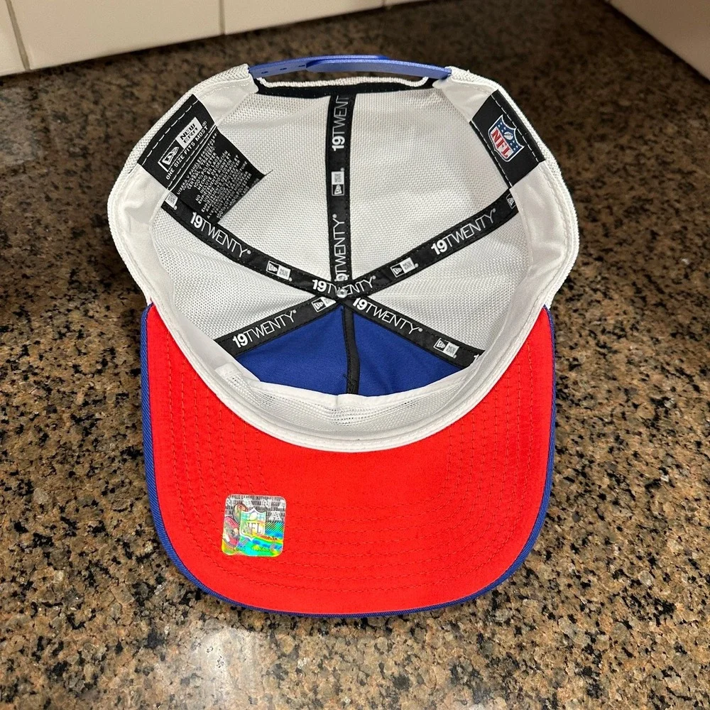 Buffalo Bills Hat New Era 19TWENTY Trucker Adjustable Blue White NFL New